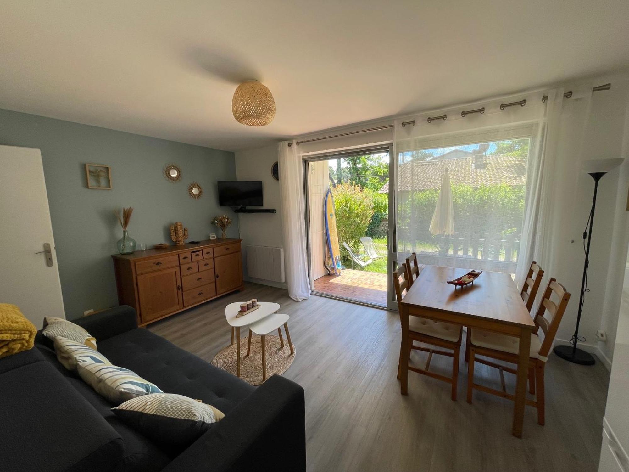 Appartement Avec Chambre, Terrasse Et Jardinet Proche Plage, Foret Pins, Piste Cyclable, Lac Mimizan Exterior photo